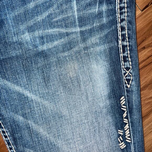 Mid Rise Rock Revival Jeans Gloria Boot Cut Size 30 Style E8446BL Sequin Studded - Picture 8 of 15